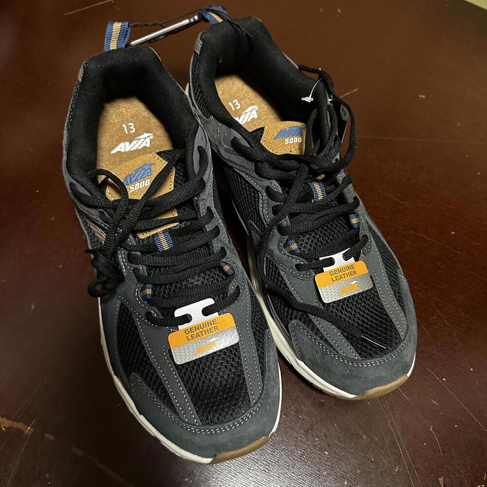 Avia Men'S 5000 Athletic Performance Running Shoes Size 13 Black Brown New - Picture 2 of 5